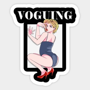 Voguing Drag Queen Dancer Gay LGBTQ Vogue Dance Sticker